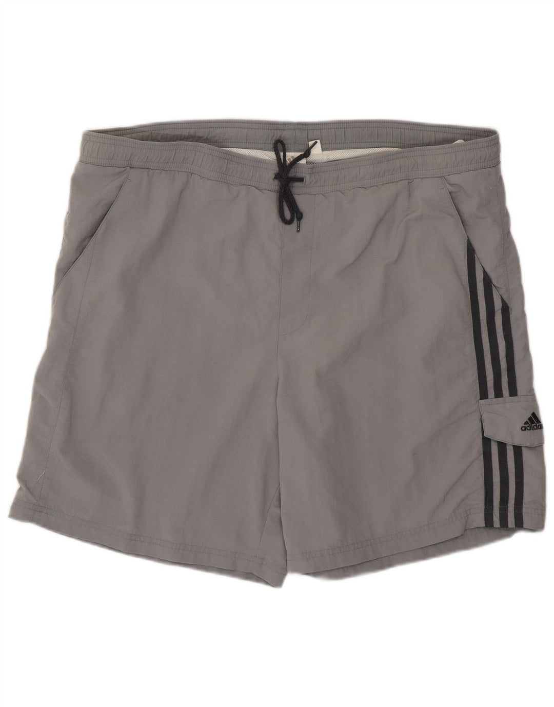Pantaloncini da bagno da uomo Adidas Large grigi in poliammide