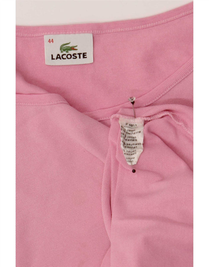 Canotta da donna Lacoste taglia 44 grande in cotone rosa