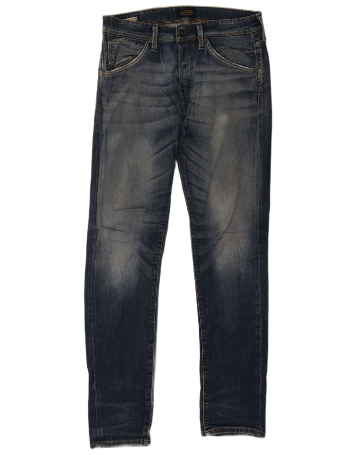 Jack & Jones Uomo GLENN Slim Jeans W32 L32 Cotone Blu