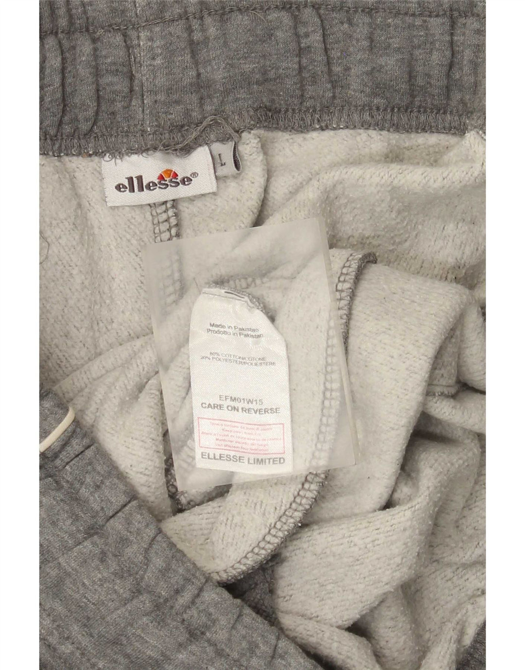 Pantaloni da tuta da donna Ellesse UK 14 Large Grigio Cotone