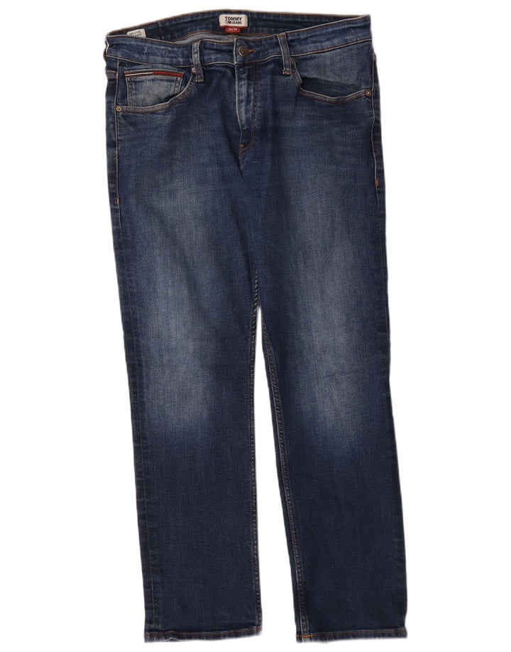 Jeans dritti da uomo Tommy Hilfiger W36 L30 cotone blu