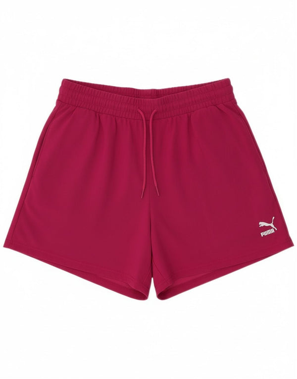 Pantaloncini sportivi da donna Puma UK 14 nylon rosa medio