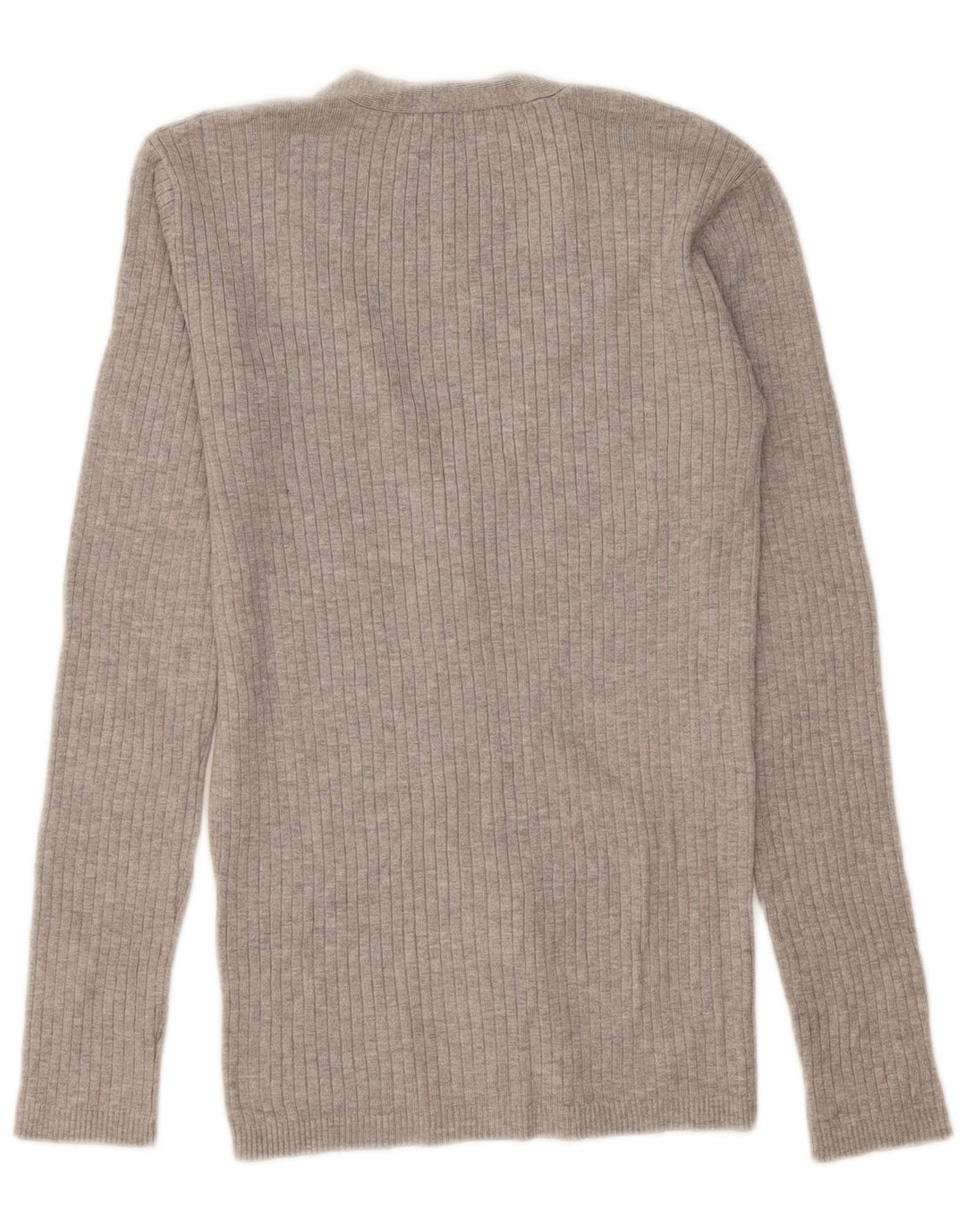 Maglione cardigan da donna Zara UK 14 grande grigio