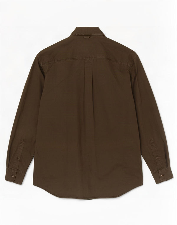 Camicia da uomo Timberland in cotone kaki medio