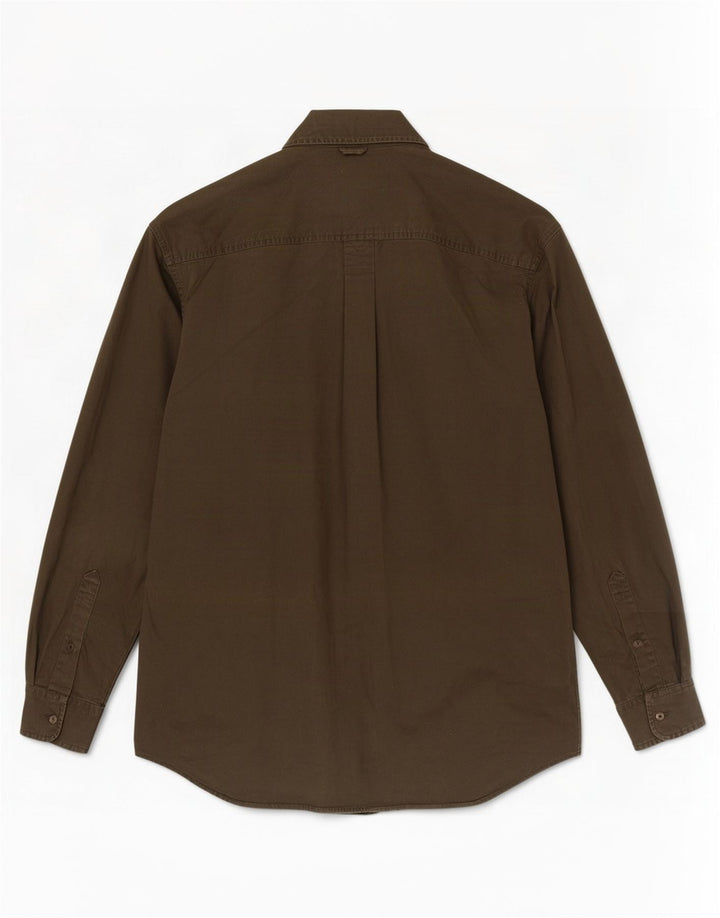 Camicia da uomo Timberland in cotone kaki medio