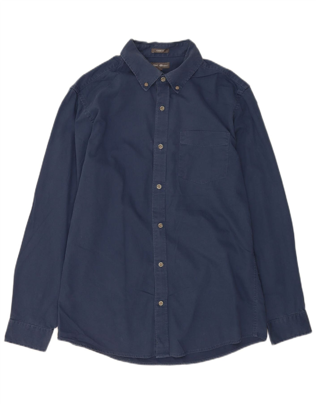 Camicia da uomo Classic Fit di Eddie Bauer, cotone blu navy medio