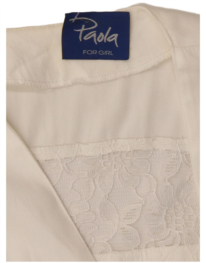 Giacca blazer da donna a maniche corte a 1 bottone Paola UK 12 Medium White Floral