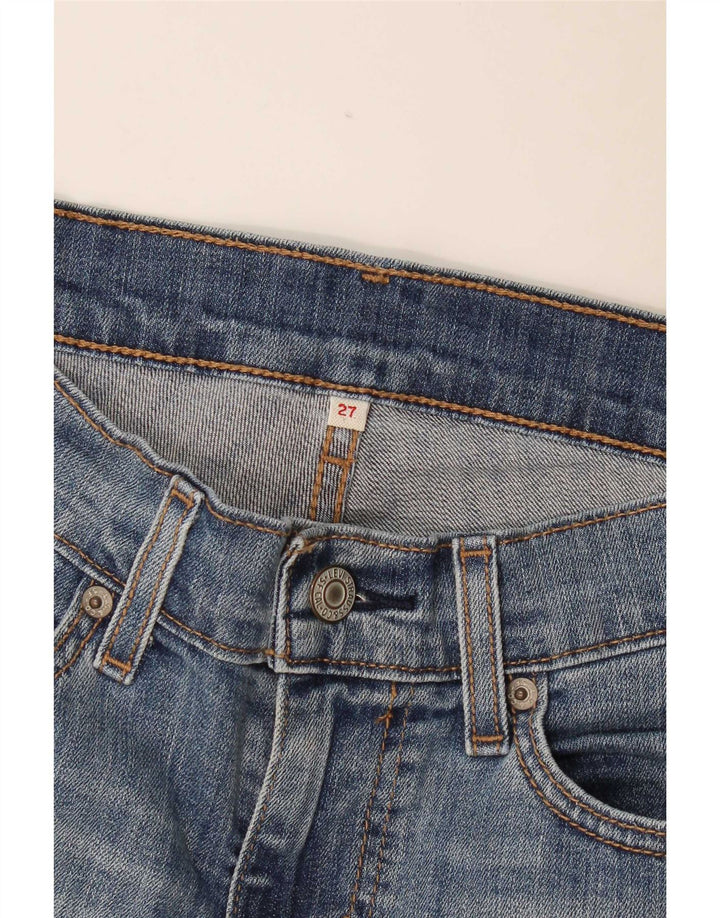 Pantaloncini di jeans da donna Levi's W27 piccoli in cotone blu