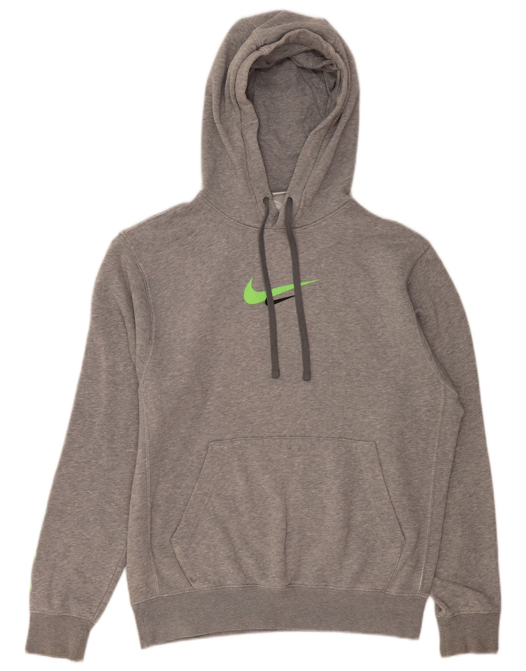 Felpa con cappuccio grafica Nike da uomo piccola in cotone grigio
