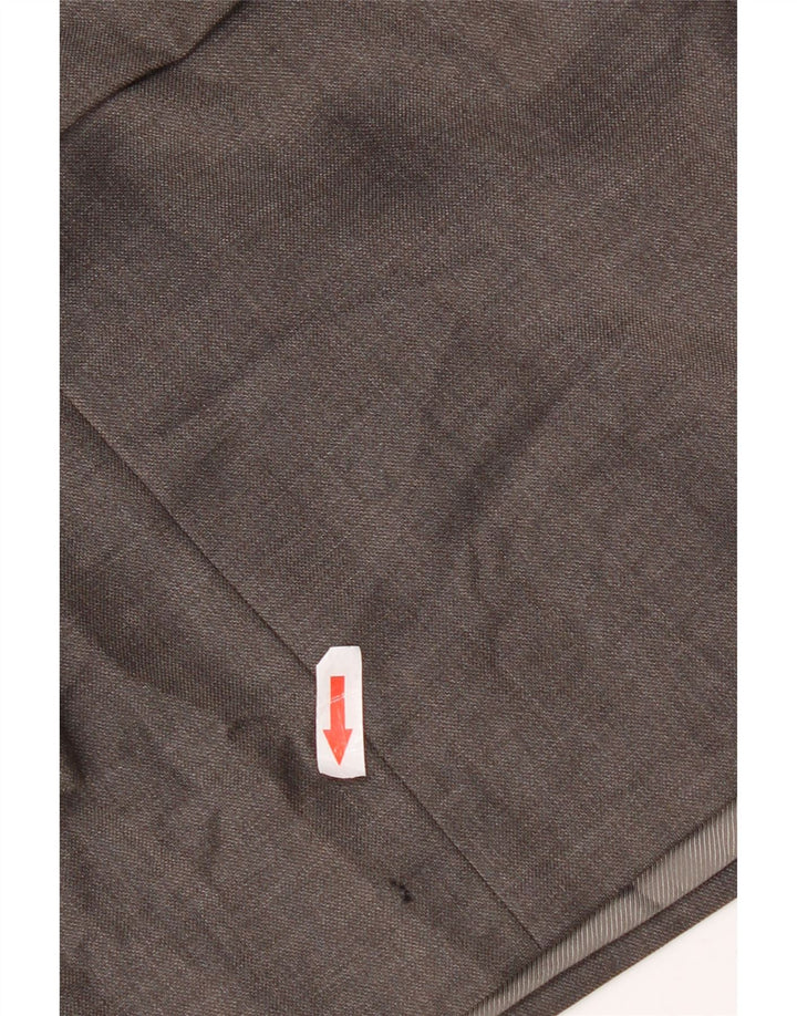 Giacca blazer a 3 bottoni da uomo Marks & Spencer UK 44 XL grigio lana vergine