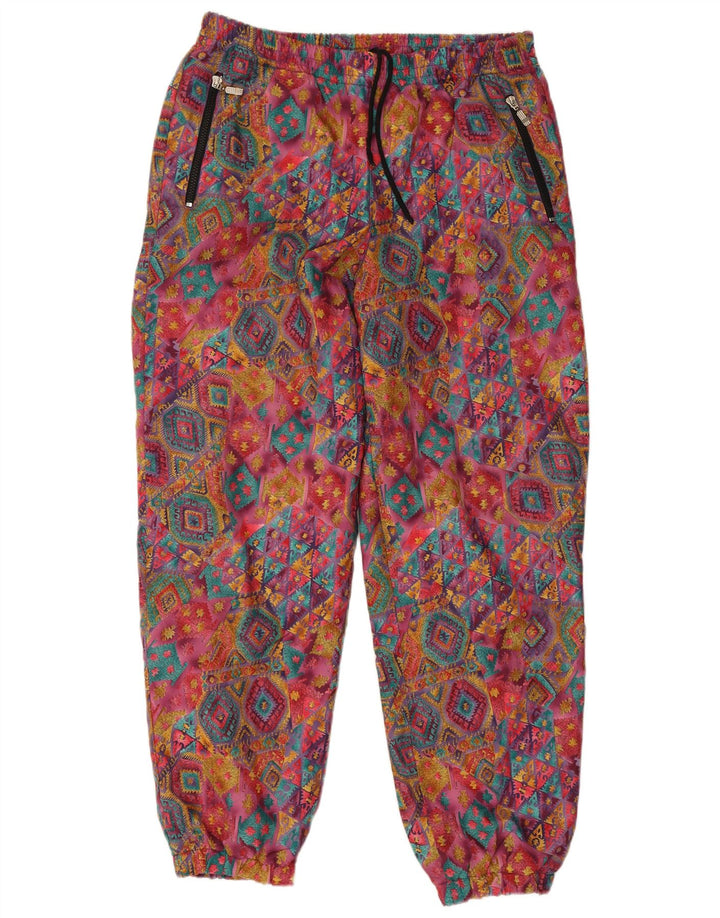 Pantaloni da tuta da donna vintage Joggers grandi geometrici multicolori