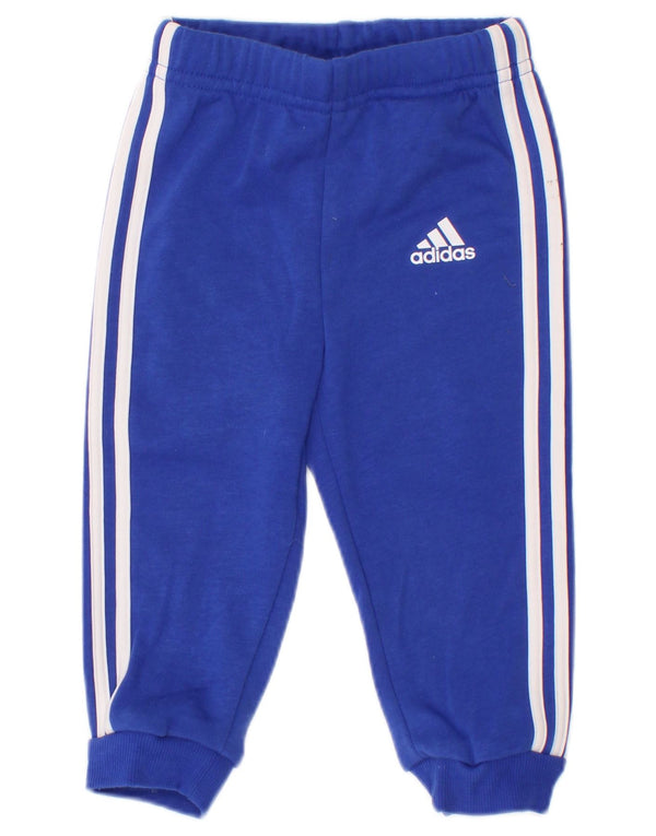Pantaloni da tuta da jogging Adidas da bambino 9-12 mesi in cotone blu