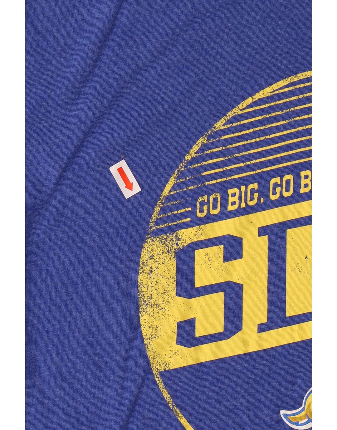 T-shirt grafica da uomo Russell Athletic Top in cotone blu medio