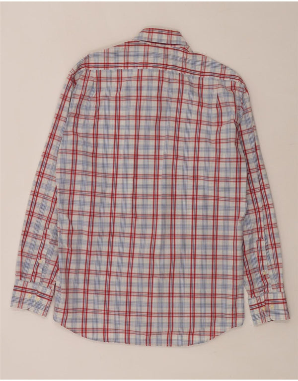 BEST COMPANY Camicia da uomo vestibilità regolare a quadri rossi medi