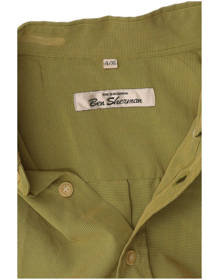 Camicia da uomo BEN SHERMAN XL verde pied de poule