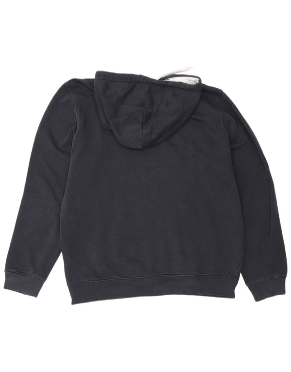 Felpa con cappuccio grafica da uomo Champion, grande, in cotone blu navy