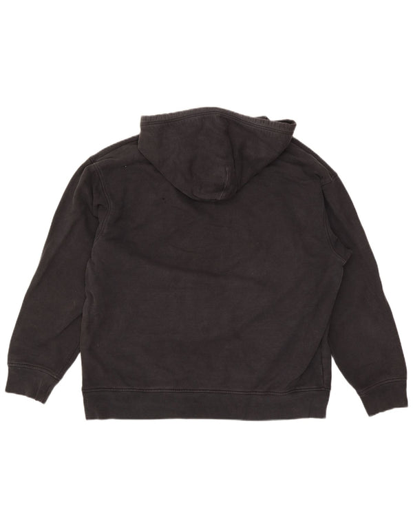 Levi's Uomo Felpa con cappuccio grafica rilassata, maglione grande in cotone nero