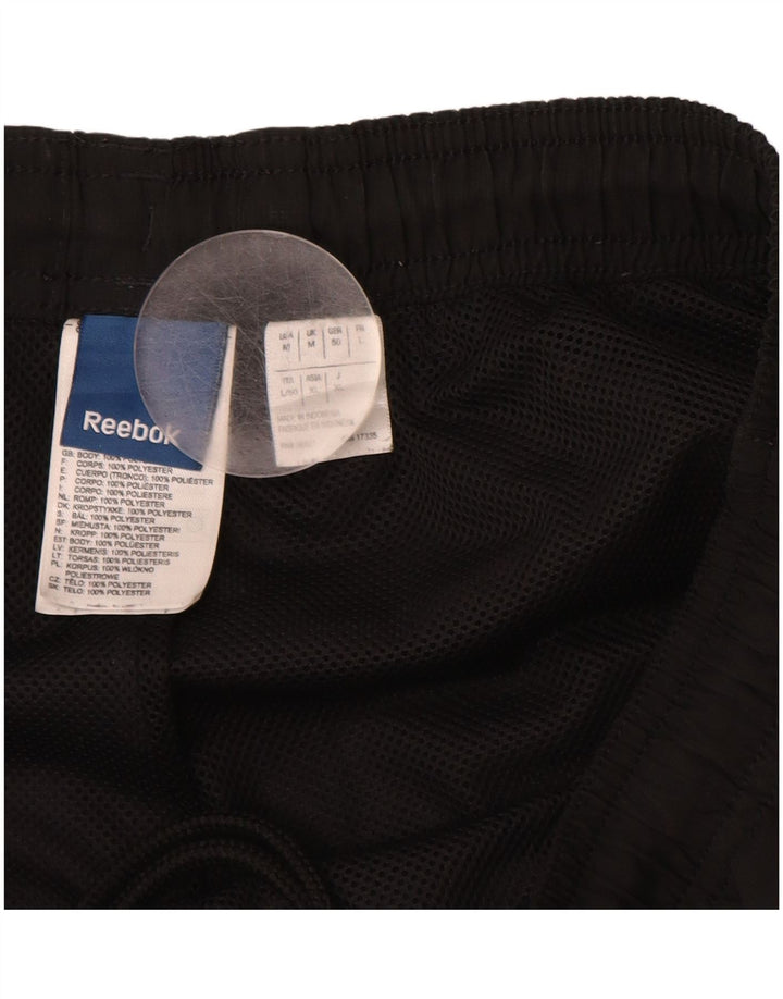 Pantaloni da tuta da uomo REEBOK medio nero in poliestere