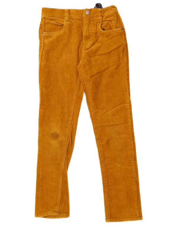 Pantaloni dritti in velluto a coste Boden Boys 8-9 anni W24 L24 cotone giallo