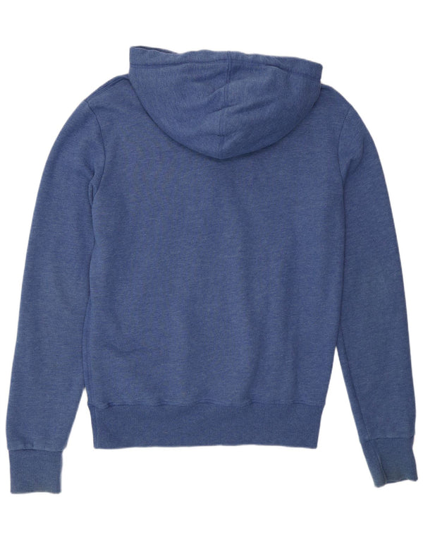 Maglione con cappuccio grafico da uomo Superdry in cotone blu medio