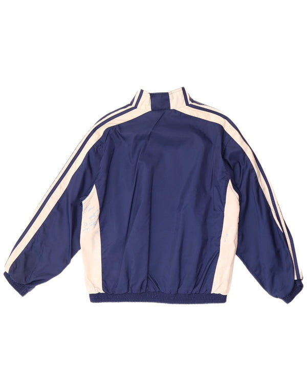 Giacca da tuta da ragazzo Adidas 14-15 anni Large Blu Navy Colourblock