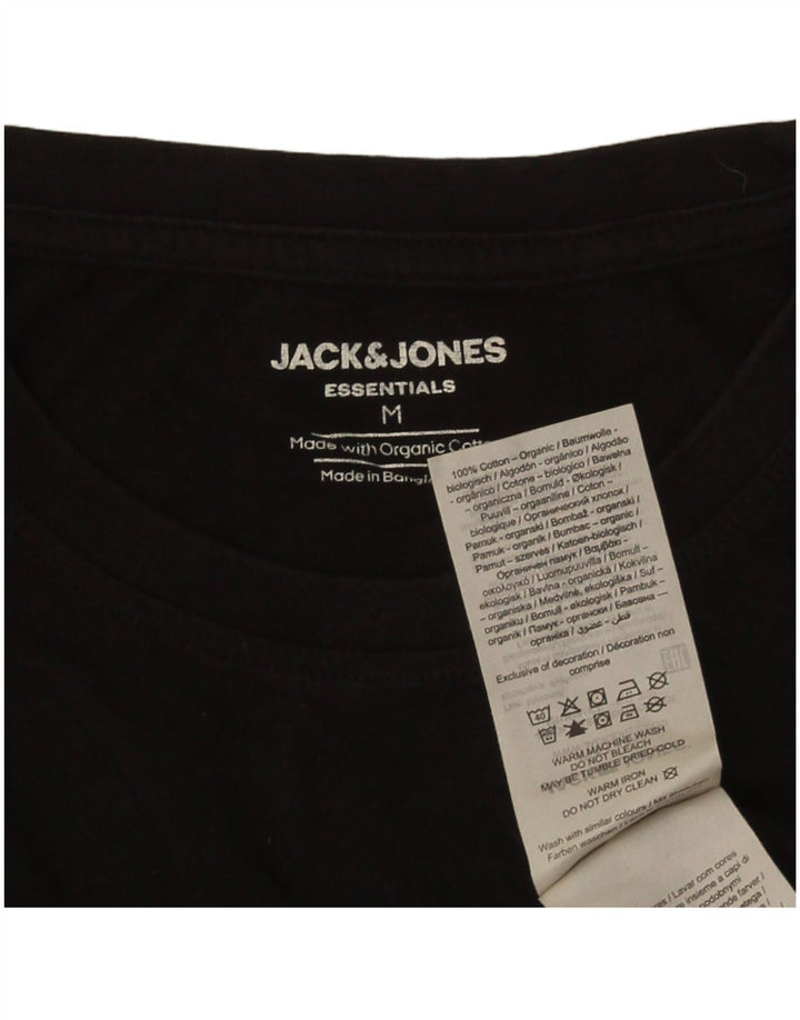 T-shirt da uomo Jack & Jones Top in cotone nero medio