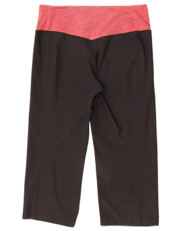 Leggings Nike Dri Fit Capri da donna UK 14 Medium Black Colourblock