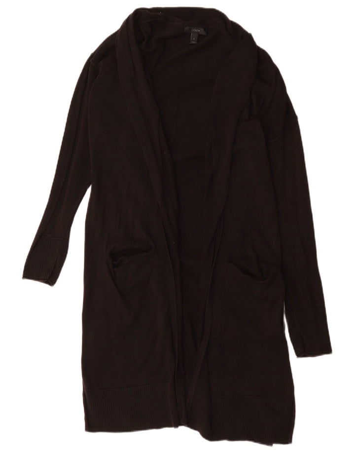 J. Crew Maglione cardigan oversize lungo da donna UK 10 piccolo nero