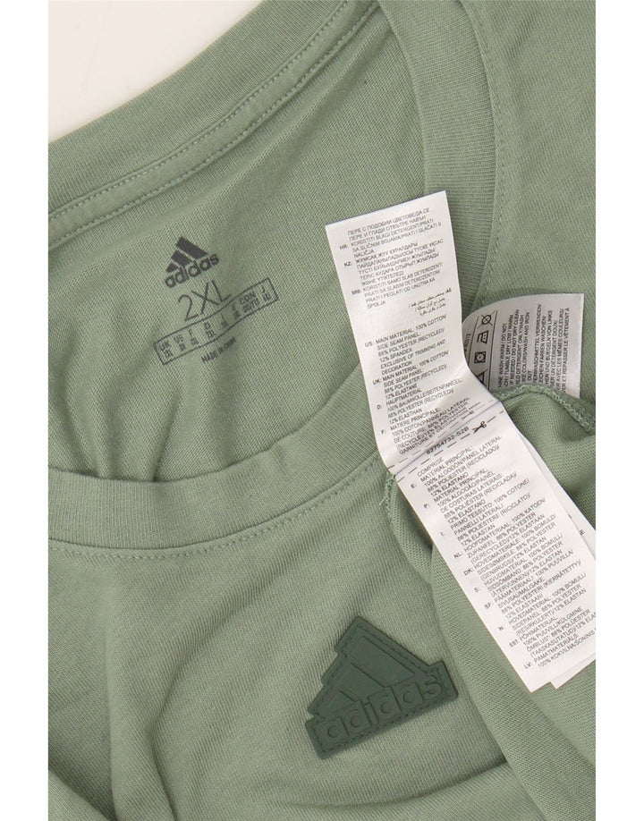T-shirt da uomo ADIDAS Top 2XL cotone verde