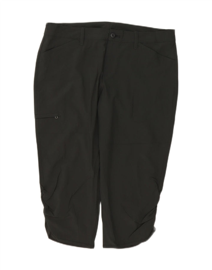 EDDIE BAUER Womens Hiking Capri Trousers US 12 Large W34 L20 Grey Vintage Eddie Bauer and Second-Hand Eddie Bauer from Messina Hembry 