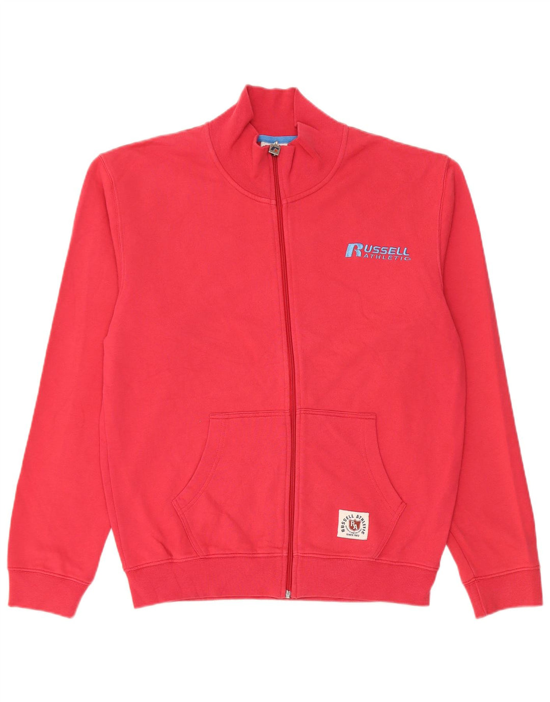 Giacca da ginnastica da uomo Russell Athletic piccola in cotone rosso