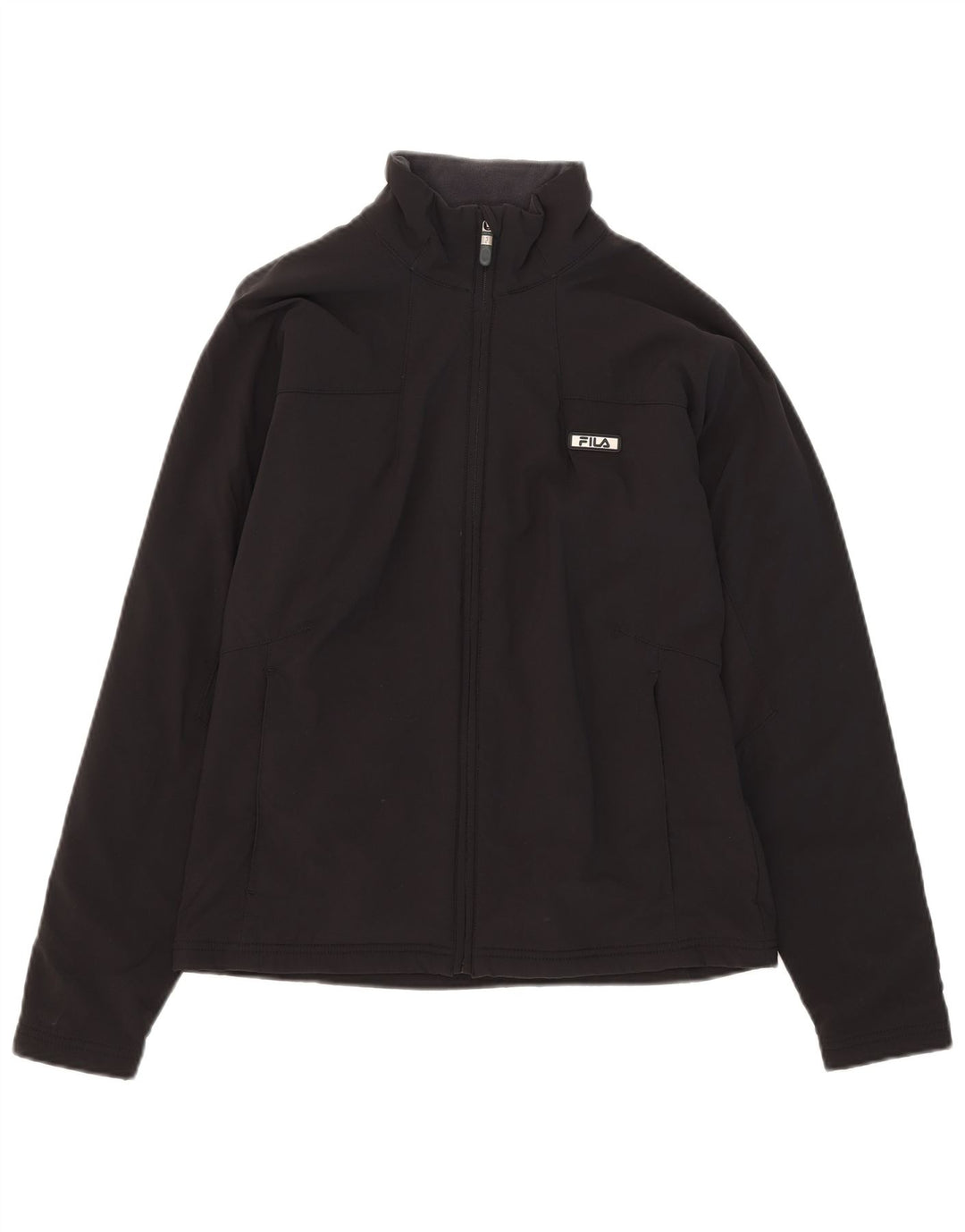 Giacca da ginnastica da donna Fila UK 14 grande nylon nero