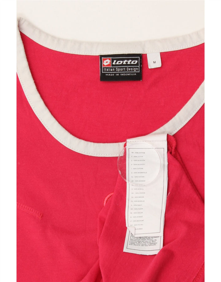 Canotta da donna Lotto UK 12 cotone rosa medio