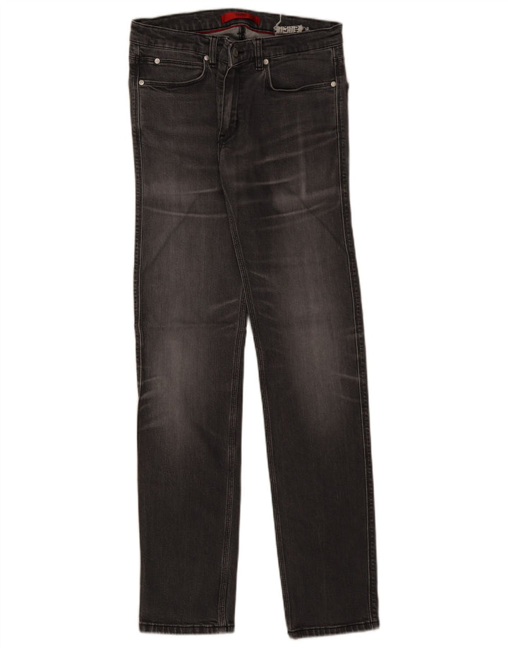 Jeans slim da uomo Hugo Boss W30 L32 cotone grigio