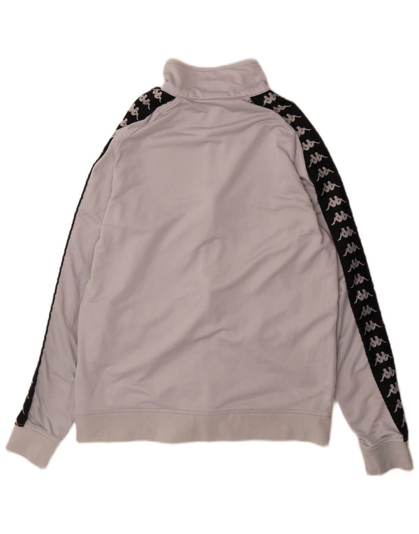 Giacca da ginnastica da donna con grafica Kappa UK 16 Large Grigio Colourblock