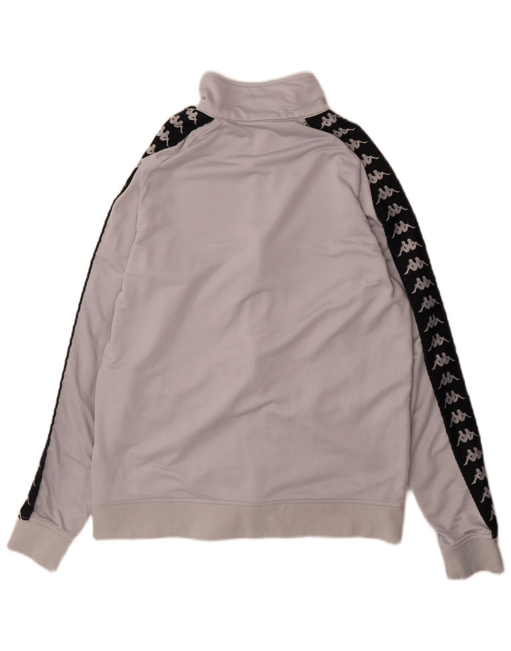 Giacca da ginnastica da donna con grafica Kappa UK 16 Large Grigio Colourblock