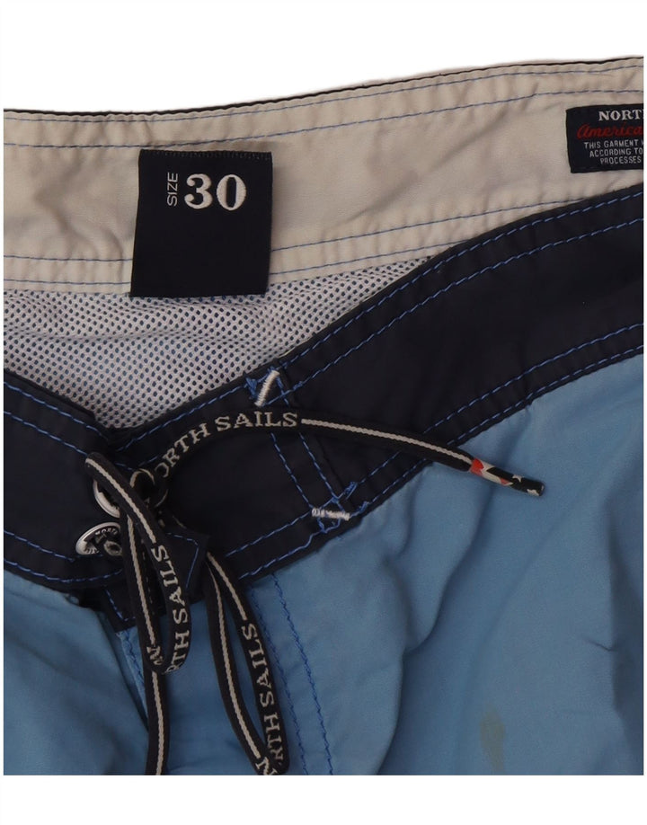 Pantaloncini da bagno grafici da uomo North Sails Poliestere color block blu medio