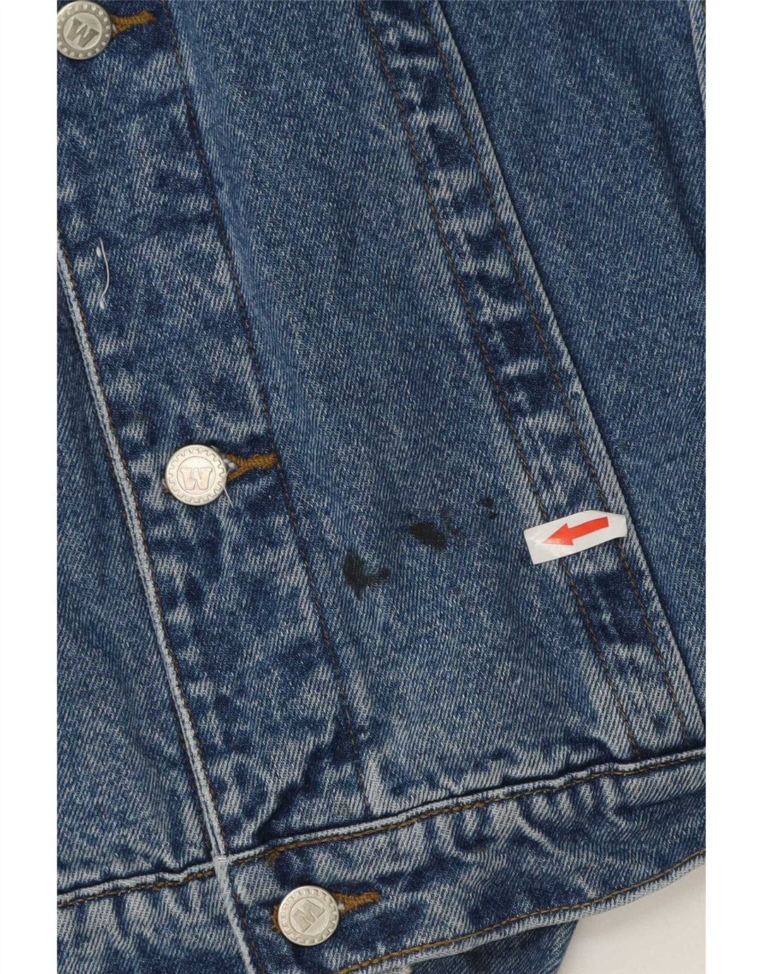 Giacca di jeans vintage da uomo UK 42 XL in cotone blu