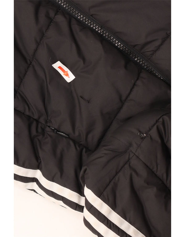 Giacca imbottita con cappuccio da donna Adidas UK 10 Small poliestere nero
