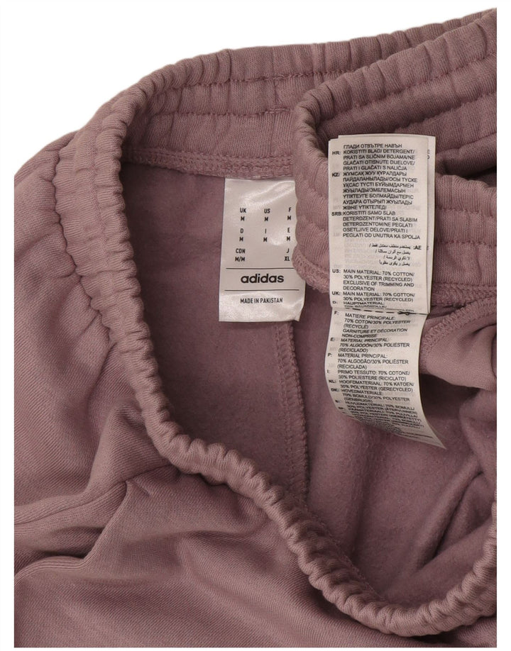 Pantaloncini sportivi grafici da uomo Adidas in cotone rosa medio