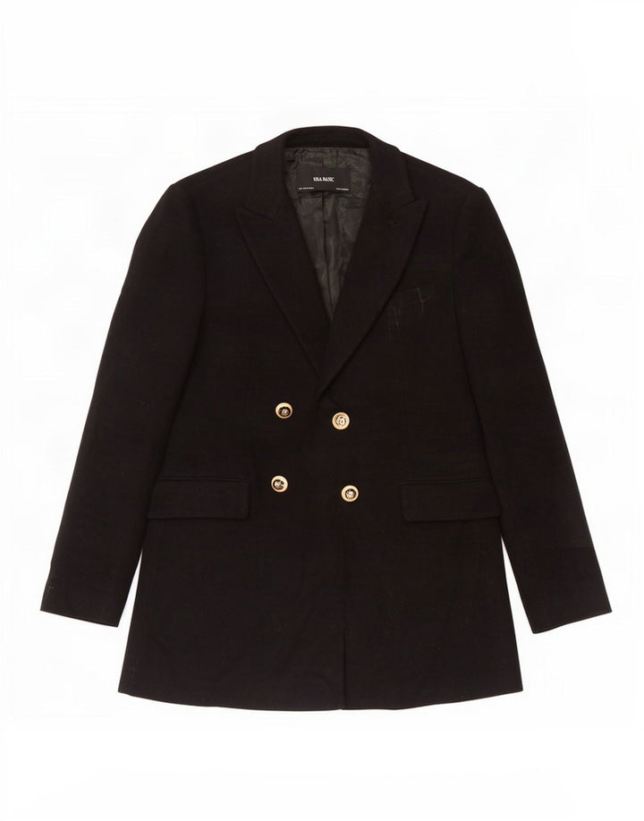 Giacca blazer doppiopetto da donna Zara UK 12 media nera