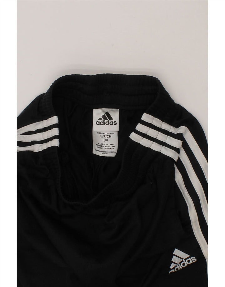 ADIDAS Boys Tracksuit Trousers 7-8 Years  Black Colourblock Polyester Vintage Adidas and Second-Hand Adidas from Messina Hembry 