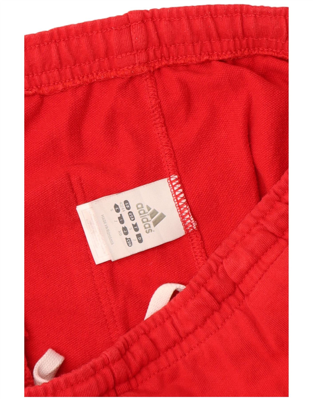 Pantaloni da tuta da uomo ADIDAS UK 42/44 Large Rosso Cotone