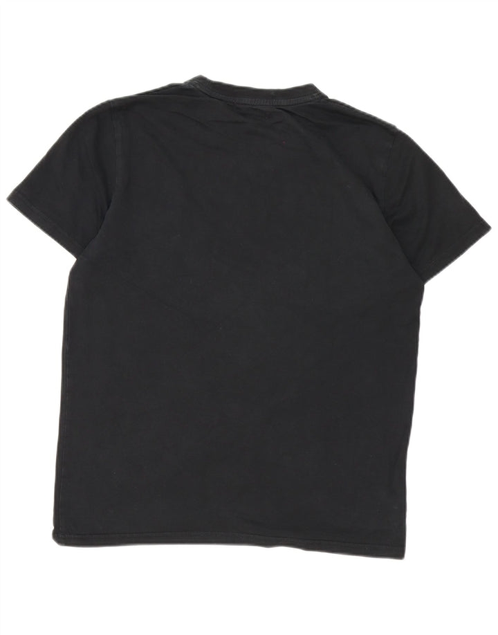 T-shirt da uomo Fred Perry Top in cotone nero medio