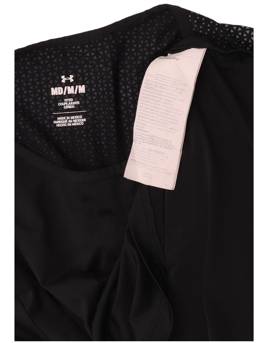 T-shirt da uomo Under Armour Top medio poliestere nero