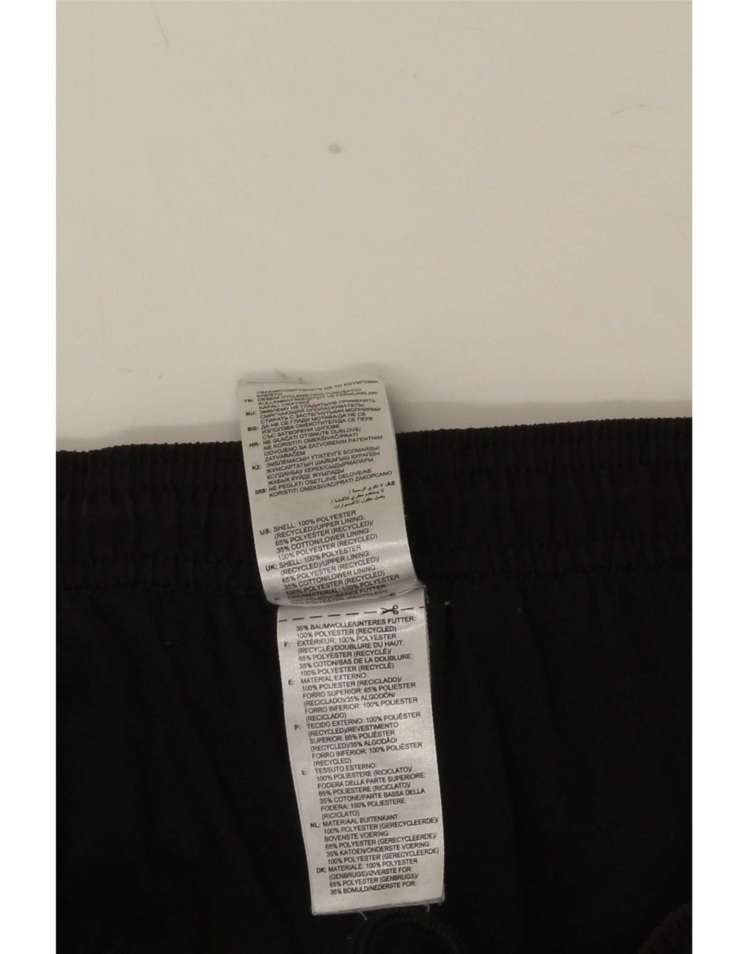 Pantaloni da tuta da uomo Adidas Large neri in poliestere