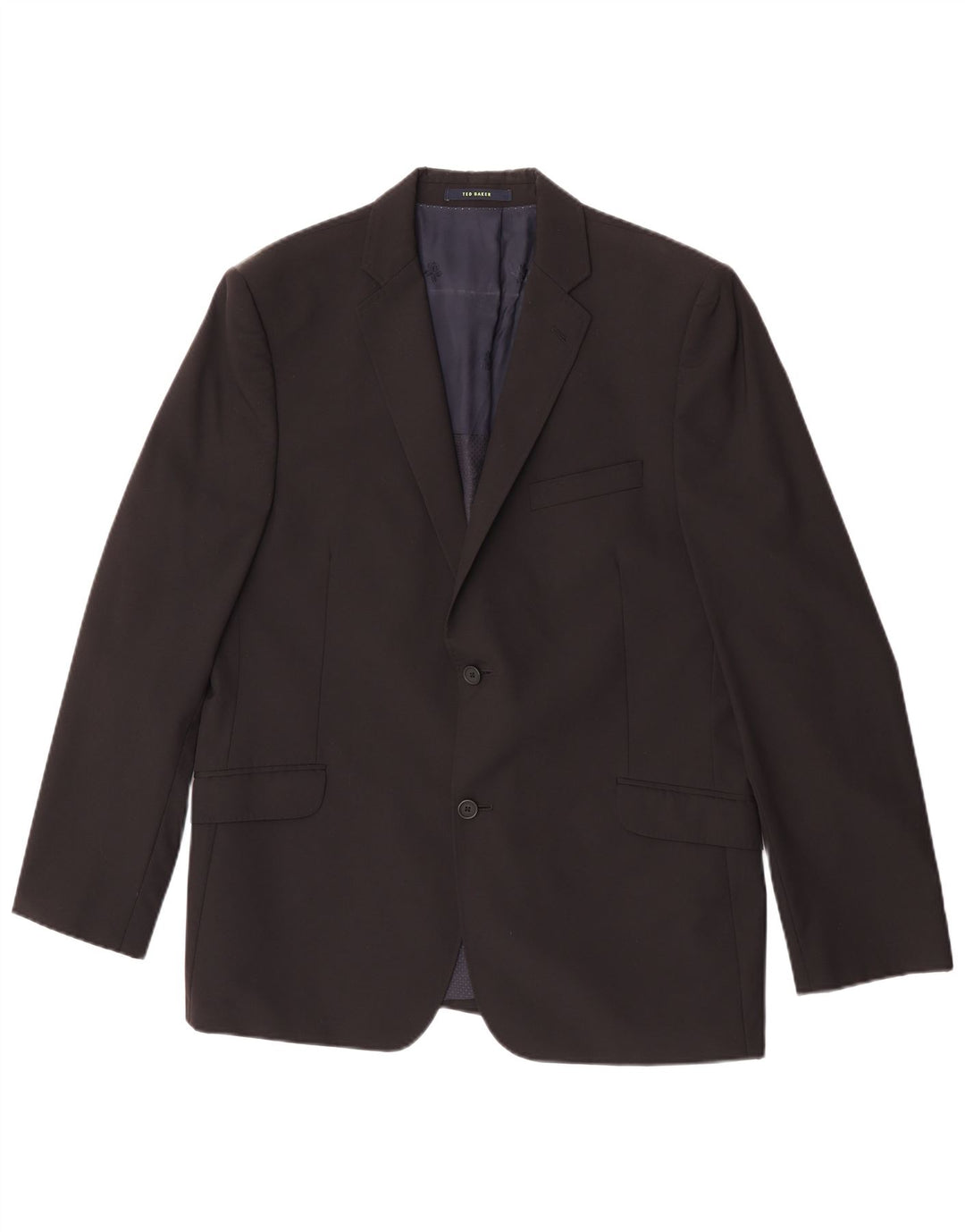 Giacca blazer da uomo a 2 bottoni Ted Baker UK 44 2XL lana nera