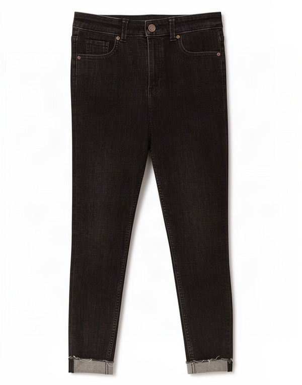 Marks & Spencer Womens The Ivy Crop Skinny Jeans UK 10 Small W28 L24 Black