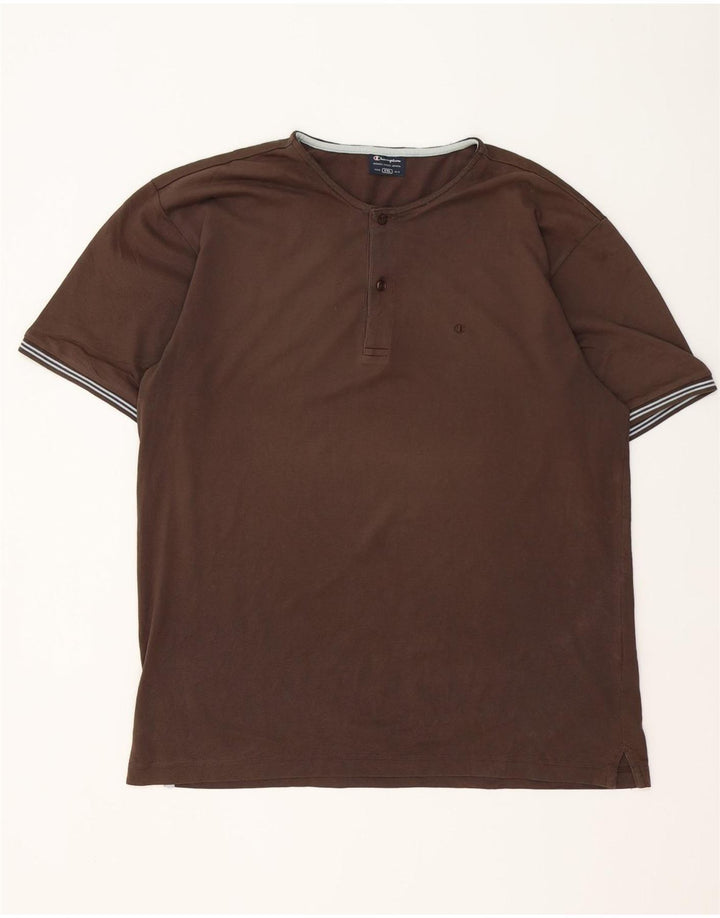 T-shirt da uomo Champion Top 2XL a righe marroni