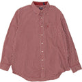 IZOD Mens Shirt 2XL Red Gingham Cotton Vintage Izod and Second-Hand Izod from Messina Hembry 